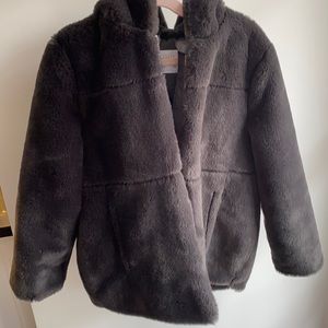 Luxe and Plush! Girls fur jacket *like new